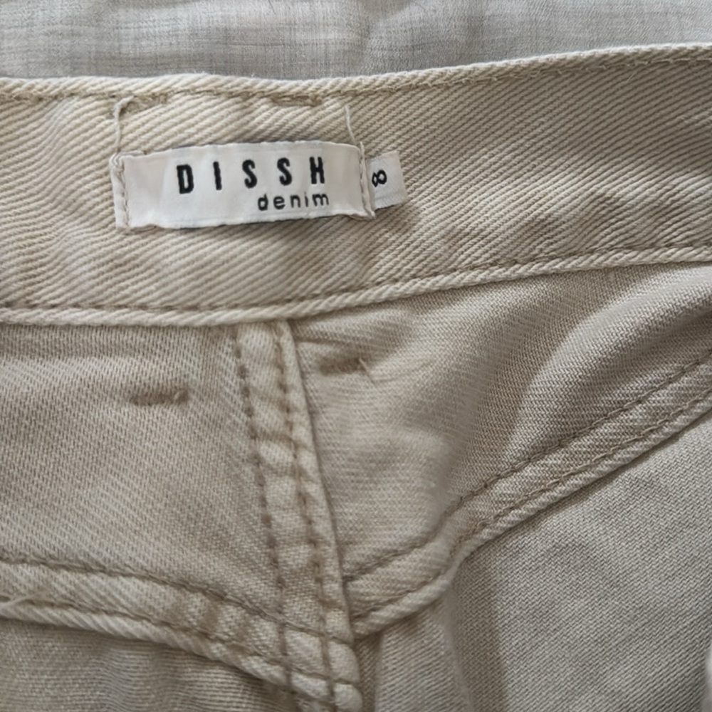 Dissh denim shorts cargo button up